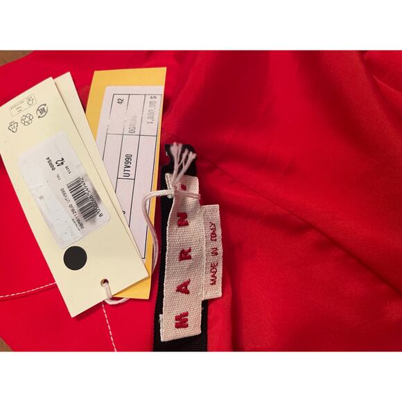 Marni Fluted Cady Midi Dress, NWT, Size: 42 - Picture 6 of 8